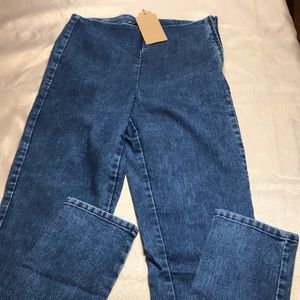 High Waist Skinny Ankle Pants